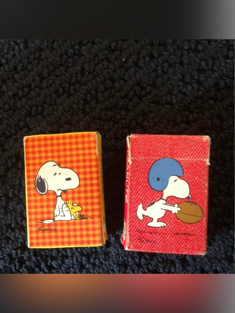 Vintage Hallmark Snoopy Mini Playing Cards